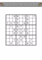 Vorschau - Arbeitsblätter - Sudoku Übung für Grundschüler - Schwierigkeit: Leicht - Seite 2