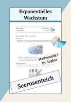 Vorschau - Arbeitsblätter - Exponentielles Wachstum Potenzen Logarithmen - Deckblatt