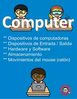Vista previa - Hojas de trabajo - Tecnología: Dispositivos entrada y salida, Hardware y Software, Almacenamiento - Portada