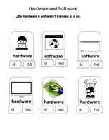 Vista previa - Hojas de trabajo - Tecnología: Dispositivos entrada y salida, Hardware y Software, Almacenamiento - página 2
