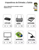 Vista previa - Hojas de trabajo - Tecnología: Dispositivos entrada y salida, Hardware y Software, Almacenamiento - página 3