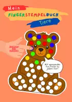 Vorschau - Mal- und Bastelvorlagen - Großes Fingerstempelbuch mit tierischen Motiven und spannenden Fun Facts - Seite 1
