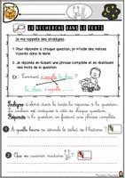 Aperçu - Préparation de séquence / Séquence complète - Stratégie d'écriture répondre en formulant une phrase complète Marie Milo - Page 1