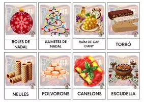 Vista previa - Tarjetas / Manipulativos - Vocabulari de Nadal - página 2