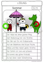 Vorschau - Arbeitsblätter - Hören – Lesen – Malen „Sommer“ für den Anybook Pro - Seite 3
