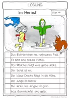 Vorschau - Arbeitsblätter - Hören – Lesen – Malen „Herbst“ für den Anybook Pro - Seite 3