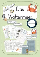 Vorschau - Arbeitsblätter - Das Wattenmeer - umfangreiche Unterrichtseinheit - Deckblatt
