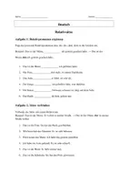 Vorschau - Arbeitsblätter - Deutsch - Arbeitsmaterial - Willkommensklasse - Grammatik - Relativsätze - Seite 1