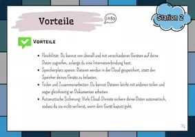 Vorschau - Arbeitsblätter - Materialpaket: Cloud Stationenarbeit + Brettspiel - Seite 2