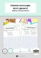 Vorschau - Arbeitsblätter - Klammerrechnungen leicht gemacht - Addition und Subtraktion - Deckblatt