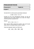 Vorschau - Fördermaterial/Inklusion - Klasse 6: Problem der Woche, 20 Wochenaufgaben mit Lösungen - Seite 1