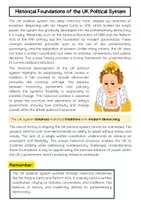 Vorschau - Arbeitsblätter - UK Political System: Struktur, Parlament, Exekutive & Judikative - Großbritannien - Seite 1
