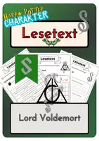 Vorschau - Arbeitsblätter - Leseverständnis - Lord Voldemort + Lösungen - Deckblatt