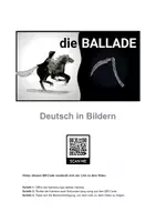 Vorschau - Arbeitsblätter - Arbeitsblätter zu den Merkmalen einer Ballade - Deckblatt