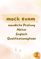 Vorschau - Test - Abitur Englisch, mock exam, mündliche Prüfung, Abitur, Klausuren,immigration, multiculturalism - Deckblatt