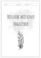 Vorschau - Arbeitsblätter - Versuche zur Vogelfeder - Seite 1