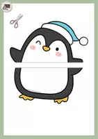 anteprima - Materiale per pittura e bricolage - CHRISTMAS FOLDABLE ACTIVITY (PENGUIN) | CRAFT - Pagina 1