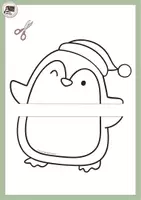 anteprima - Materiale per pittura e bricolage - CHRISTMAS FOLDABLE ACTIVITY (PENGUIN) | CRAFT - Pagina 3