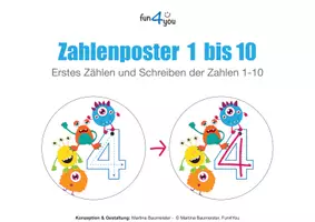 Vorschau - Arbeitsblätter - Zahlenraum bis 10 - Homeschooling - Sparpaket - Seite 1