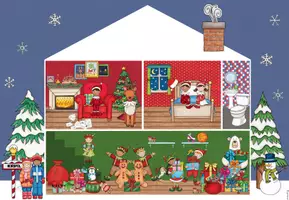Vorschau - Poster - Freies Schreiben/Erzählen: Wimmelbild "Im Haus des Weihnachtsmannes" (Kl. 1-4) - Seite 2