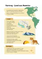 Vorschau - Arbeitsblätter - Auftrag Präsentation "Land aus Amerika" inkl. Bewertungsraster - Erdkunde / Geografie - Seite 1