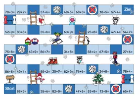 Vorschau - Arbeitsblätter - Materialpaket Arbeitsblätter-Mix Winter (Mathe, Klasse 1 und 2) - Seite 3