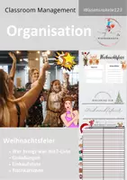 Vorschau - Lehrpläne/Lehrermaterial - Weihnachten: Weihnachtsfeier - Wer bringt was mit? - Deckblatt
