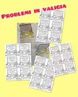 anteprima - Esercizi - PROBLEMI IN VALIGIA di addizione con e senza il cambio - Pagina di copertina