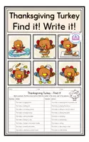 Προεπισκόπηση - Φύλλα εργασίας - Thanksgiving Bundle - Σελίδα 1