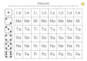 Vorschau - Aufgabenkarten - Leseteppiche Silben Anfangsunterricht Deutsch/DAZ - Seite 3
