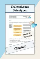 Vorschau - Arbeitsblätter - Skalenniveaus Datentypen Chatbot Aussagen - Deckblatt