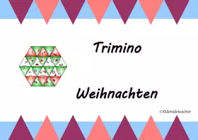 Vorschau - Stationenlernen - Trimino Weihnachten - Deckblatt