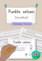 Vorschau - Arbeitsblätter - Punkte setzen Schreibheft - zweifach differenziert🇨🇭 - Deckblatt