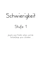 Vorschau - Arbeitsblätter - Punkte setzen Schreibheft - zweifach differenziert🇨🇭 - Seite 1