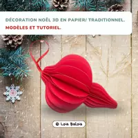 Aperçu - Matériel pour travaux manuels / dessin - Tutoriel: Décoration Noël 3D - Traditionnel. - Page de couverture
