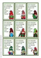 Vorschau - Arbeitsblätter - Wichtel - Feriengrüße Weihnachten - passend zur Wichteltür - Seite 2