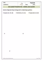 Vorschau - Unterrichtsreihen - Technisches Zeichnen: Lerntheke zur Kabinettprojektion: 01 Würfel und Quader Zeichnen - Übungsaufgaben inkl. Lösung - Seite 2