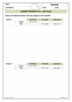 Vorschau - Unterrichtsreihen - Technisches Zeichnen: Lerntheke zur Kabinettprojektion: 02 Die Stufe - Übungsaufgaben inkl. Lösung - Seite 2