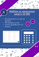 Aperçu - Feuilles d'exercices - Addition et soustraction jusqu'à 10 000 | mathématiques | 26 colonnes - Page de couverture