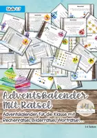Vorschau - Spiele - Adventsrätsel für den Adventskalender - Deckblatt
