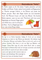 Vorschau - Aufgabenkarten - Abschreibkartei Herbst Schönschrift Grundschrift Abschreiben Lesen - Seite 3