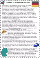 Vorschau - Arbeitsblätter - Deutschland Hörweg Sachunterricht, Bundesländer Sachtext, Hörverstehen, Hörverständnis - Seite 2