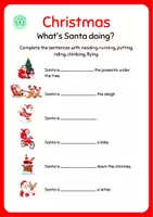 Vista previa - Hojas de trabajo - Christmas activities - Vocabulary and reading - página 3