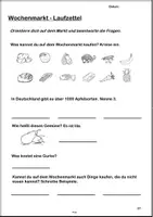 Vorschau - Arbeitsblätter - Auf dem Wochenmarkt - Sachunterricht Klasse 2 - Seite 1