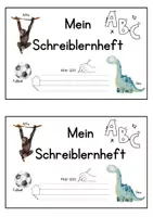 Vorschau - Arbeitsblätter - Übungsheft Druckschrift I Buchstaben lernen I Schreiben lernen - Deckblatt