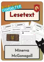 Vorschau - Arbeitsblätter - Leseverständnis - Minerva McGonagoll + Lösungen - Deckblatt
