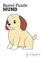 Vorschau - Mal- und Bastelvorlagen - Bastel-Puzzle: Hund | Ausdrucken, Ausmalen, Ausschneiden und Zusammenkleben - Seite 1