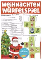 Vorschau - Spiele - Weihnachten Wortschatz Würfel Bastelvorlage - Deckblatt