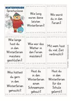 Vista previa - Tarjetas / Manipulativos - tarjetas de conversación alemán Winterferien Deutsch - página 1