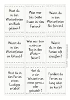 Vista previa - Tarjetas / Manipulativos - tarjetas de conversación alemán Winterferien Deutsch - página 2